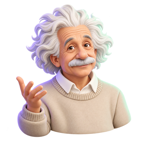 Portrait illustré d’Albert Einstein